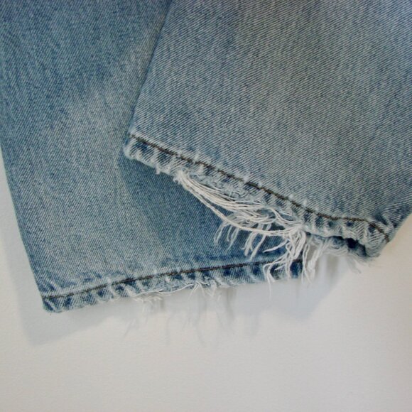 Vintage Levi's 550 Jeans Relaxed Fit Tapered Leg Black Batwing 1991 90s 34 x 30 - Picture 15 of 15